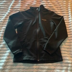 Columbia Black Outerwear with Gold Logo